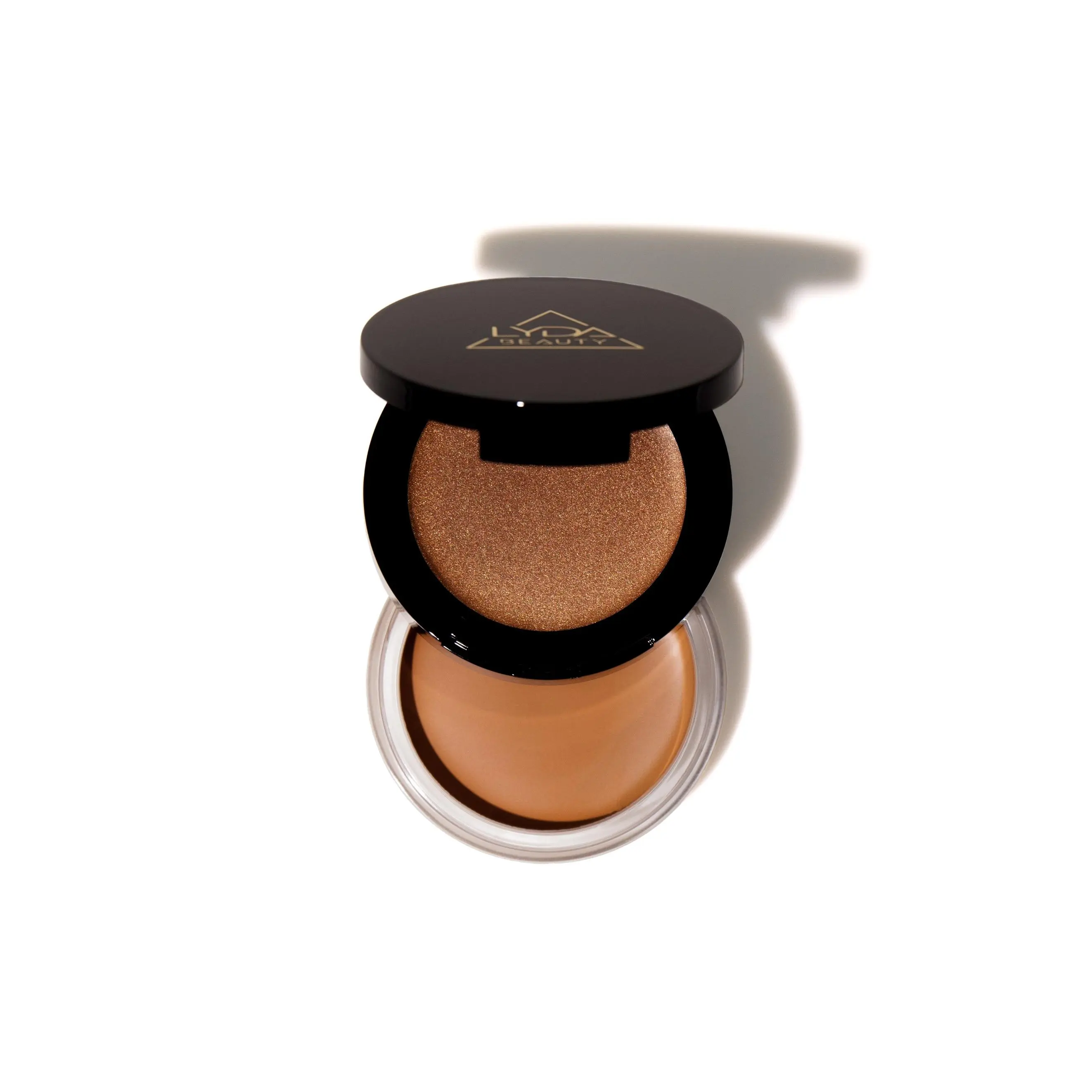 Lyda Beauty  - The Classy Duo Cream Bronzer & Highlighter Duo Set - Vitamin E Infused Lightweight Cream Makeup with Mirror, Water Resistant, Longwear Glow