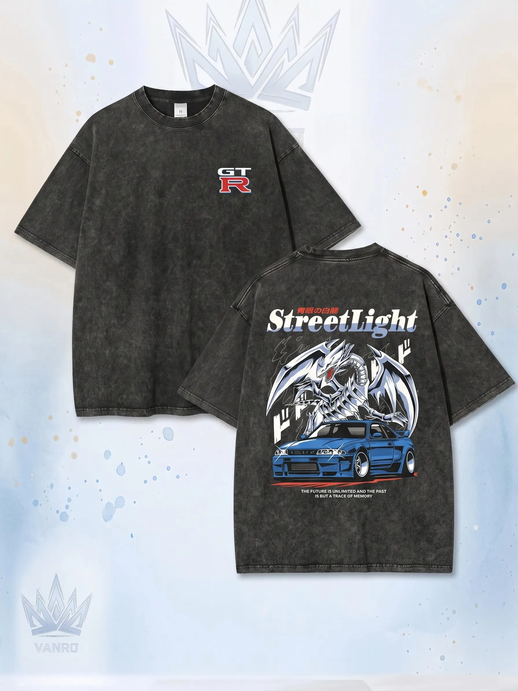 Street tee JDM Style GTR Vintage Tee 90s Oversized Graphic Streetwear Shirt | Men's Retro Auto Racing Apparel & Vacation Outfit,Retro sand wash  anime tee，trendy graphic streetwear teeperfect for streetwear enthusiasts.