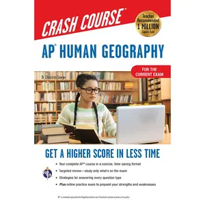 USED-Ap(r) Human Geography Crash Course, Book + Online: Get a Higher Score in Less Time by Sawyer, Christian (Paperback)