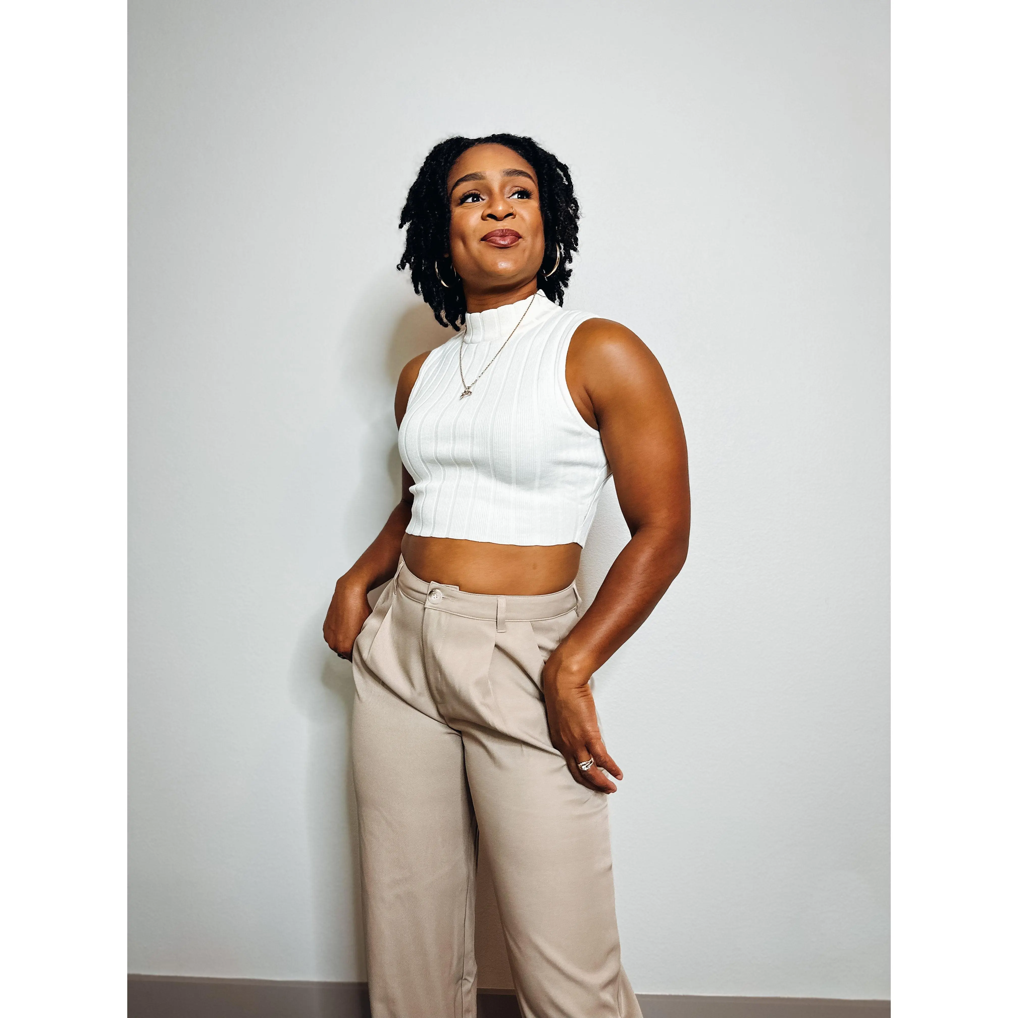 Ivory Bliss Sleeveless Sweater