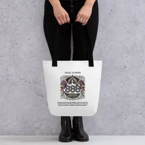 Angelic Collection/Angelic - Tote Bag/Angel Number 888 Message and Graphics