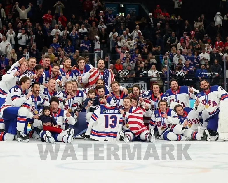 2026 USA Olympic Hockey Team Gold Medal Winners Photo Print - Artistic Multi-Size Paper Wall Poster, Sports Memorabilia for Home Room Decoration