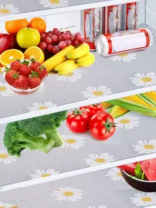 LMMAKE 4Pcs Washable Refrigerator Dividers Waterproof Oil-Repellent Mats for Freezer Glass Shelves Organize Protect Prevent Spills Simplify Cleaning Essential Kitchen Storage Accessories - Coasters