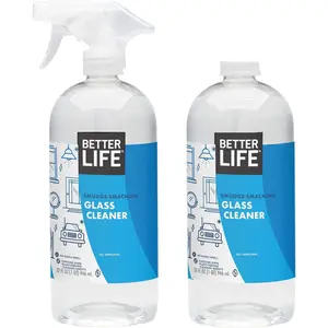 Better Life Natural Streak Free Glass Cleaner, 32 Ounces (Pack of 2), 24425