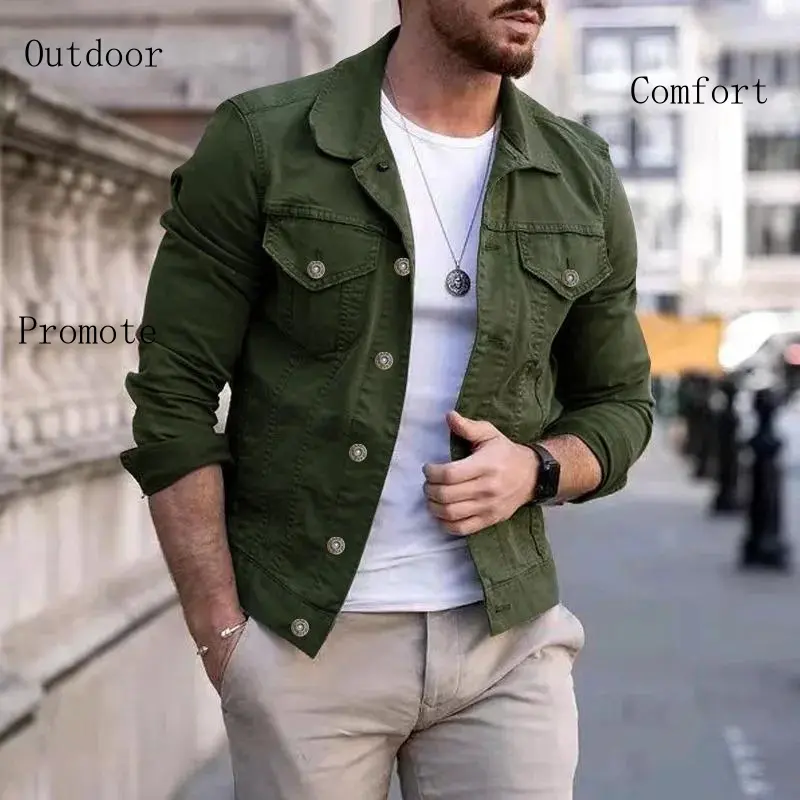 Redesigned Version Hip-Hop Men'S Denim Jackets Streetwear Casual Cotton Classic Slim Jeans Coat Male Brand Clothes Cowboy Jacket Men'S Clothing pelle  pelle  jacket  90s