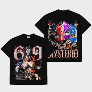 [Knockout Tees] Rey Mysterio 619 Premium Cotton T-Shirt, The Master of the 619 Shirt, The Ultimate Underdog Shirt, King of Lucha Libre shirt, Rey Mysterio Fans Shirt, Retro WWE Wrestling Graphic Tee for Fans, gift for WWE fans, Gift for Boyfriends