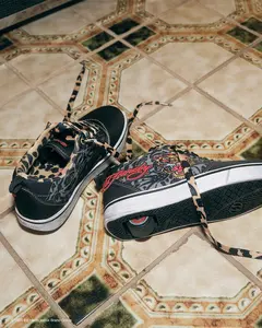Ed Hardy Heelys - Y2K Skate Shoes - Pro 20 animal print sneakes