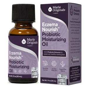 Marie Originals Eczema Probiotic Moisturizing Oil for Dry Skin | Lightweight Probiotic Moisturizing Oil for Kids & Adults | Non-Greasy Hydration 1 oz