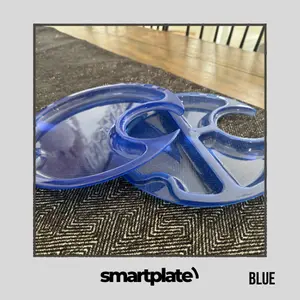SmartPlate - Blue Plastic Reusable Plate (6pcs)