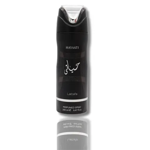 Lattafa Hayaati High Performance Antiperspirant Deodorant for Adult Males - 6.67oz (200ml) Liquid Bottle, Natural Ingredients, Long-Lasting Sweat Control, Refreshing Aroma, Gentle Armpit Care, Butane-Free Adults' Beauty & Personal Care Item