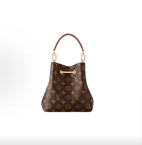 Pre-owned Louis Vuitton NÉONOÉ BB Monogram Canvas Drawstring Shoulder Bag Chip Version