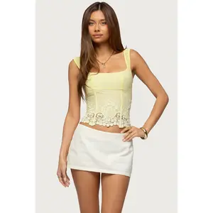Jana Lacey Ruched Strap Corset