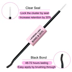 Lash Extension Kit 20D+40D Lash Clusters Kit Lash Bond and Seal Waterproof Individual Lashes Kit DIY Lash Extension Kit Lash Tweezers Eyelash Extension Kit (Set 20D+40D-0.07D-9-16Mix)