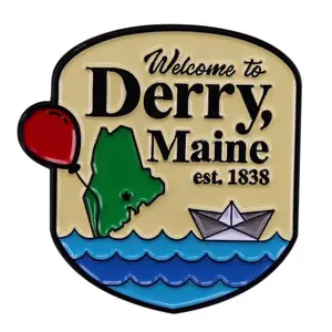 “Welcome to Derry, Maine” IT Halloween Enamel Pin