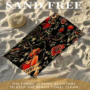 Quick drying beach portable outdoor sports bath towel, swimming quick drying soft towel