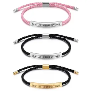 Inspire Bracelet-'' Remember who the F you are''/"DONT LET THE HARD DAYS WIN "I Elegant Design with Unique Patterns & Letters, Faith-Based Jewelry, Trendy Accessory - Birthday Gift for Him Her