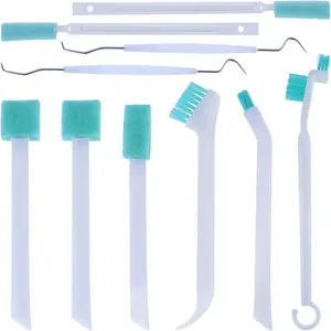 10 Pcs Small Cleaning Brush Set for Household, Car Vent Detailing Cleaning Stick, Humidifier Groove Bottle Gap Cleaning Tool, Crack Crevice Cleaner for Door Window Track Faucet Croner Hard Tight Spaces