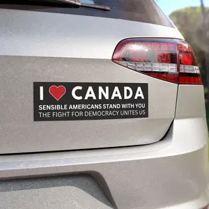 I Love Canada Car Magnet, Bumper Magnet, Custom Magnet, 4nti Tr4mp Magnet, Car Decal, Magnet for Car, FDT Bumper