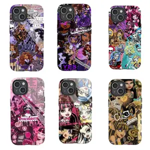 Monste3- High Themed Tough Phone Case Compatible for iPhone 17Air 16Promax 15 14 13 12 11 and for Samsung S21-S25 Perfect Gift for Women Girls