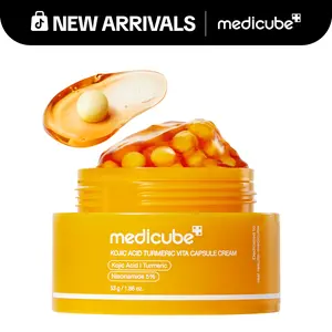 [NEW] [medicube] Kojic Acid Turmeric Vita Capsule Cream for Uneven Skin Tone | Tone Renewal & Radiance Care for troubled skin | Turmeric, Kojic, Vitamin C | Korean Skin Care 1.86 oz