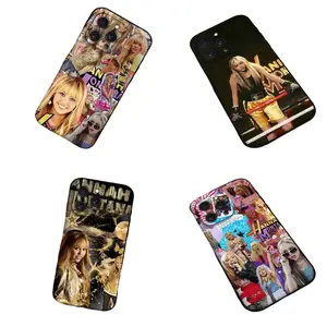 H-Hannah M-Montana Phone Case For IPhone 17 16 15 14 13 12 Plus Pro Max Soft Black Cover