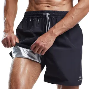 HOTSUIT Mens Sauna Shorts Sweat Sauna Pants Gym Exercise Sweat Sauna Suit Workout Shorts Outdoorfun