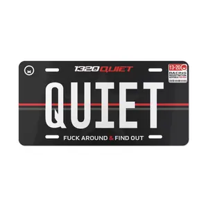 Quiet Racing Club x 1320 Video - Racing Car Vanity Aluminum License Plate