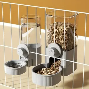 Large Capacity Cage Hanging Automatic Feeder and Water Dispenser, Hanging Pet Bowl, Suitable for Rabbits, Cats, Dogs, Guinea Pigs and Other Pets