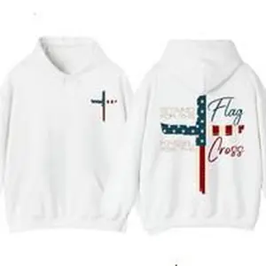 Patriotic Christian Shirt or Hoodie – Stand for the Flag Kneel for the Cross Design, Vintage Unisex Graphic Tee, Cotton Apparel for Men & Women, Made in USA.LKD Sweatshirts Tops