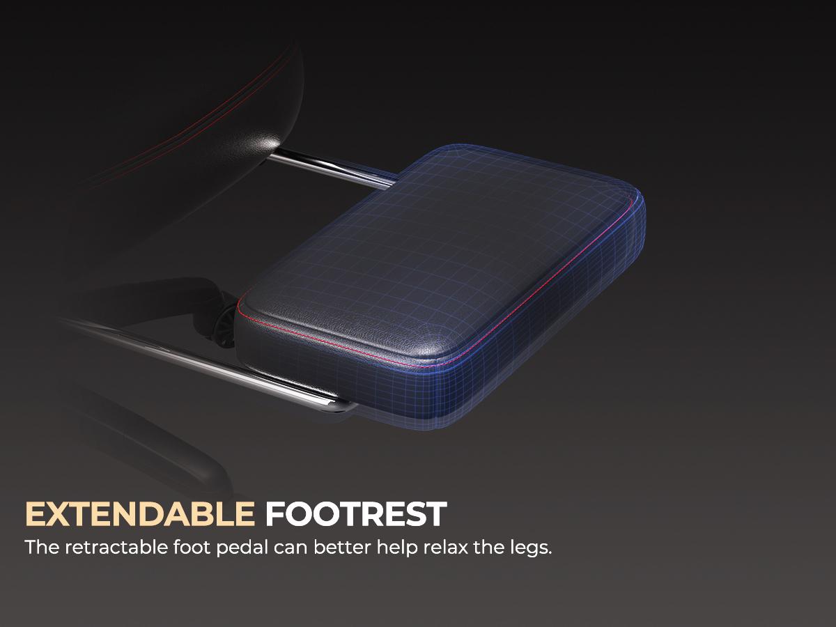 Dowinx Fabric Gaming Chair with Footrest,Big and Tall Game Chair for Heavy People, Gamer Chair with Massage Lumbar Support,Ergonomic Computer Gaming Chair for Adults