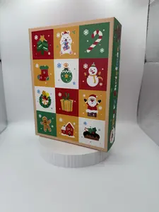 3D Minis Christmas Advent Mystery Pack 12 Days 12 Minis Fidget Toys 3+ with Festive Characters and Christmas Icons