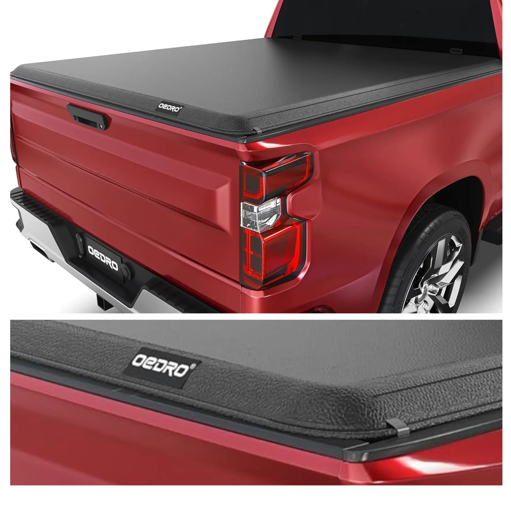 Soft Roll Up Tonneau Cover for 2020-2025 Chevy Silverado/GMC Sierra 2500/3500 HD Fleetside 6.9 Feet Bed