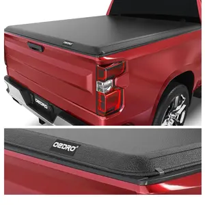 Soft Roll Up Tonneau Cover for 2020-2025 Chevy Silverado/GMC Sierra 2500/3500 HD Fleetside 6.9 Feet Bed