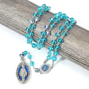 Miraculous Crystal Beads holy  Rosary