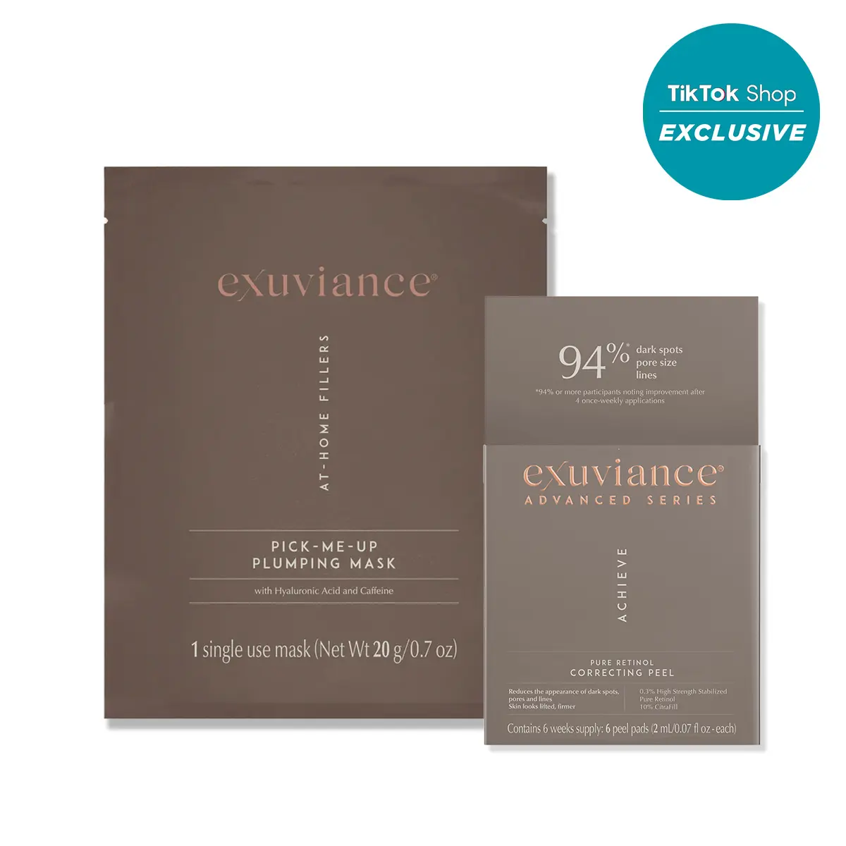 EXUVIANCE Retinol Peel & Plump Kit