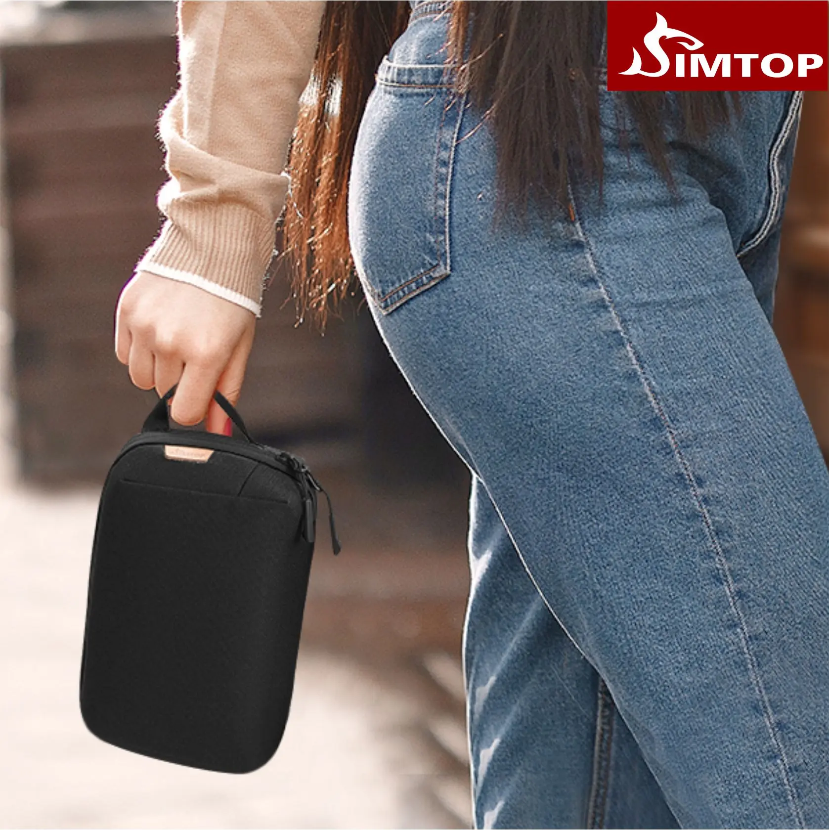 Electronics Organizer Travel Case – Waterproof Tech Pouch, Travel Organizer Bag for Electronic Accessories, Cable Organizer Case, Portable Gadget Storage, Tech Bag for Cords, Chargers, Power Bank, Phone, USB Drive, Travel Essentials