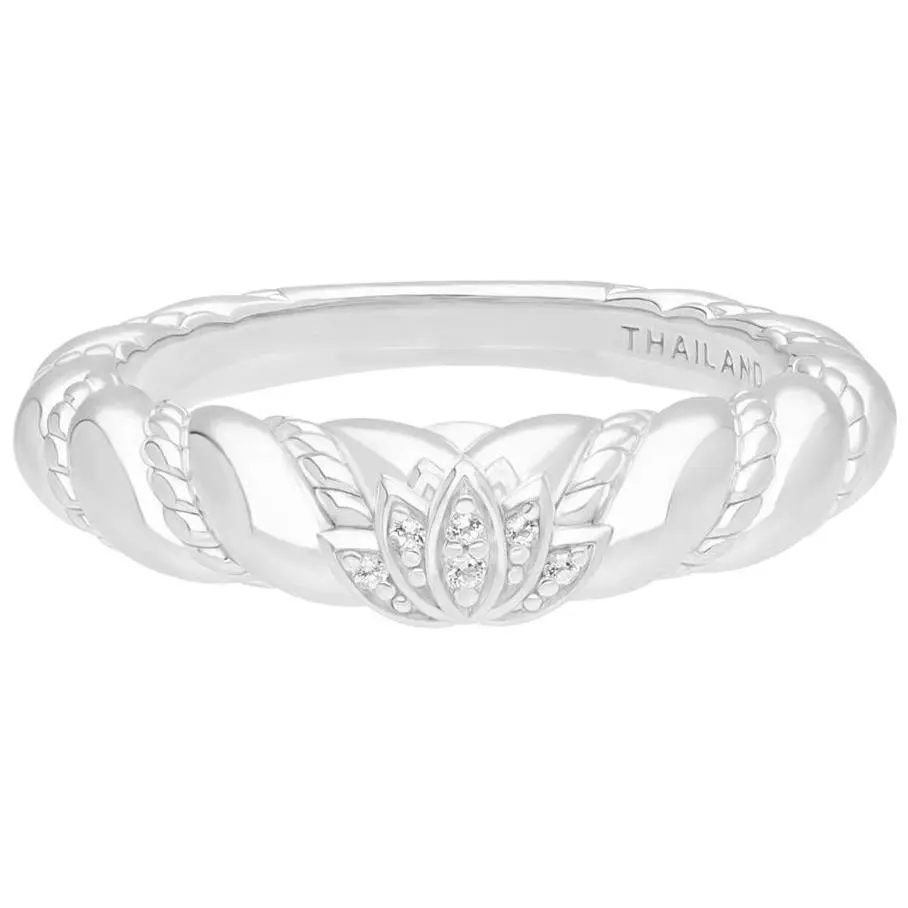 Goddaughters Sterling Silver White Topaz Lotusing