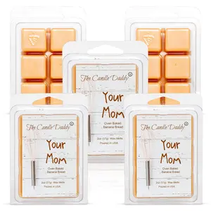 5 Pack - Your Mom - Oven Baked Banana Bread Scented Melt - Maximum Scent Wax Cubes/Melts - 2 Ounces x 5 Packs = 10 Ounces