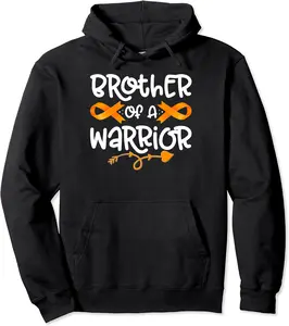 Orange Leukemia Ribbon Family Support Pullover Hoodie - Jenniferlau Shop 48B0D7ZWP5Y5