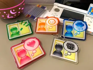 Tomodachi Life Keychain, Frutiger Aero Keychain, Aero Keychain, Y2K Retro Tech Aesthetic, Cute Bag Charm, 2000s Nostalgia Gift