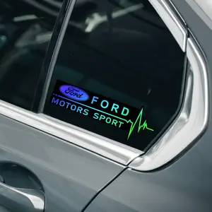 2pcs 8.7x3.1 inch car stickers PC material laser waterproof stickers for Ford JEEP Honda Toyota Dodge Chevrolet body window decoration decals Truck Accessories