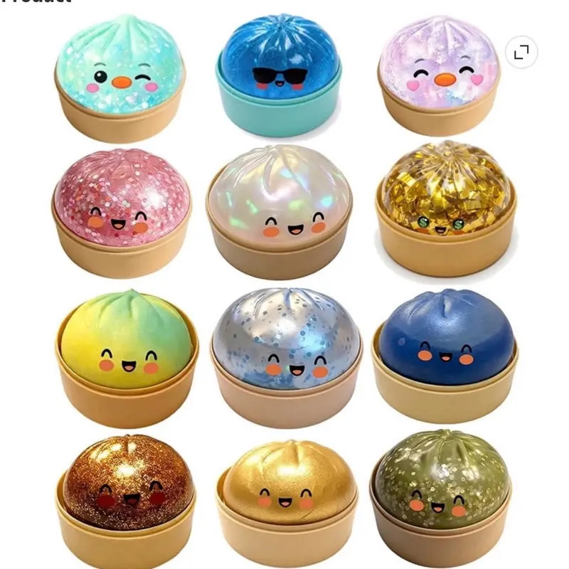 2026 New Giant Glitter Dumpling Glitter Dumpling Squish Box for Stress Relief, More Surprises, blind box