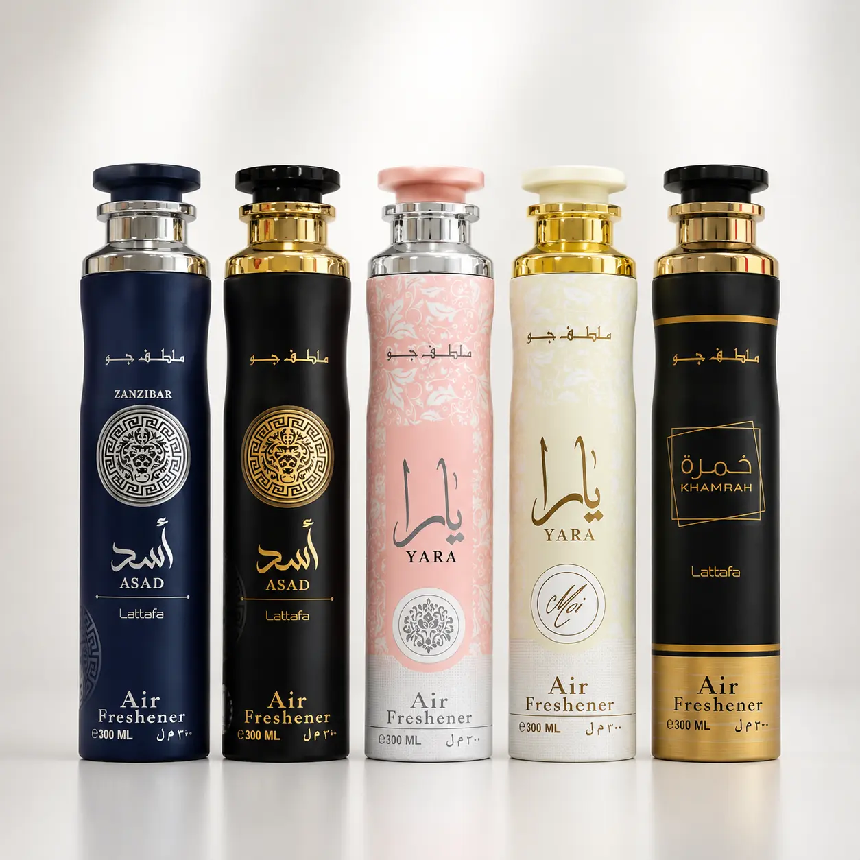 Asad Zanzibar Air Freshener + Asad Air Freshener + Yara Air Freshener + Yara Moi Air Freshener + Khamrah Air Freshener