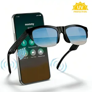 Smart Bluetooth Sunglasses with Polarized Lenses & Hands-Free Calling - Dual Speakers for Outdoor Sports, Driving and Travel, Wireless Audio Glasses