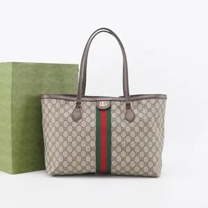 Pre-owned GUCCI calfskin Tote Bags Ophidia Medium GG Coated Canvas Tote Bag BGP224151