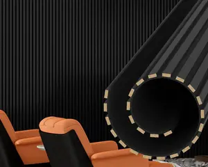 Black Flexible Acoustic Wall Panels | 95" Long & 104" Long