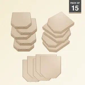 105 Packaging Beveled Edge Brown Pizza Box Bundle of 15 - Party Favorite Explosion Box
