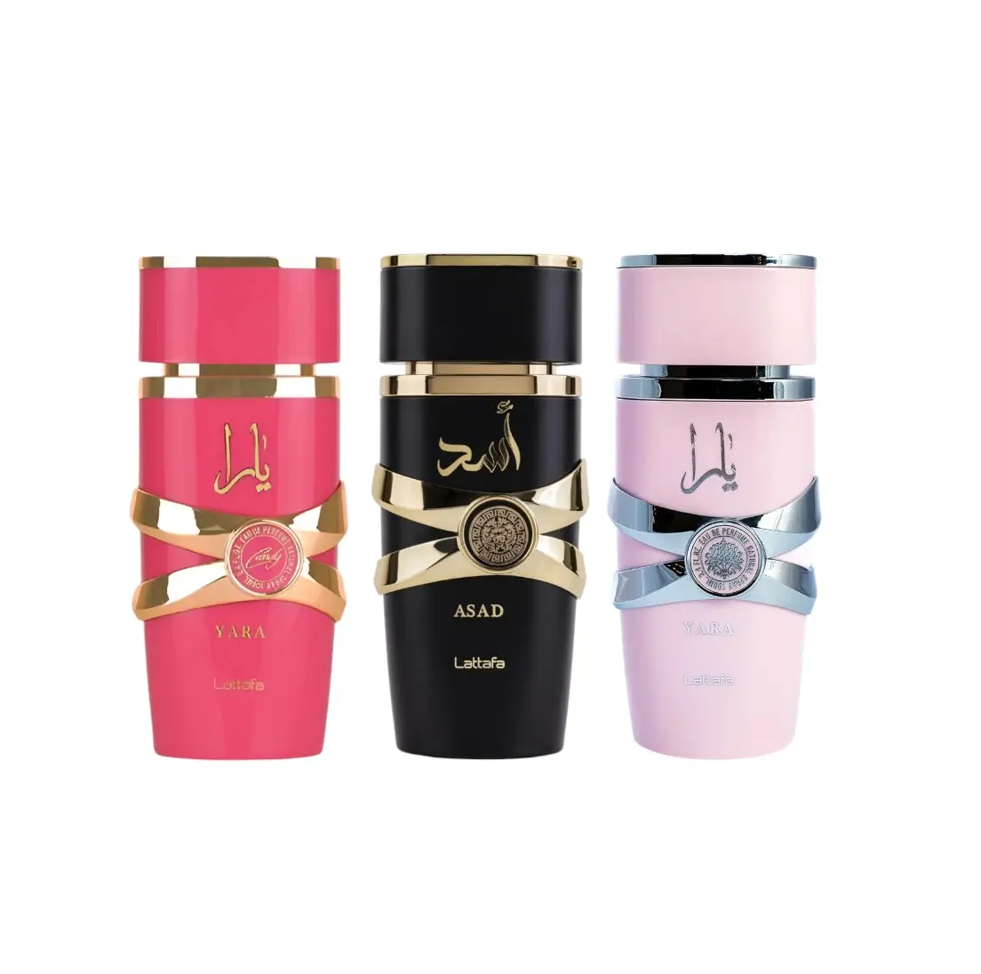 Oudlash Bundle | Lattafa | Yara + Asad Black + Yara Candy | Unisex Fragrance | 100 ML - 3.4 OZ | Eau De Parfum | Amber - Vanilla & Spicy