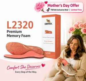 Aetrex Women's Premium Memory Foam Posted Orthotics | Support For Flat & Low Arches | All Day Comfort  | Good Gift for Mom