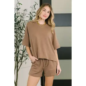 Fight the Feeling Top and Bottom Set in Brown
